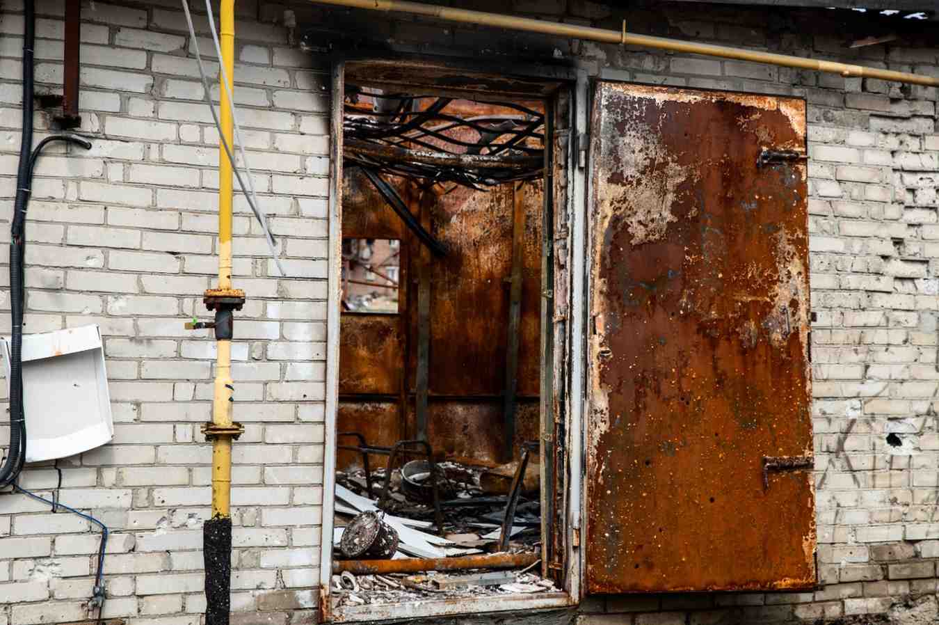 Fire damaged building requiring professional restoration.