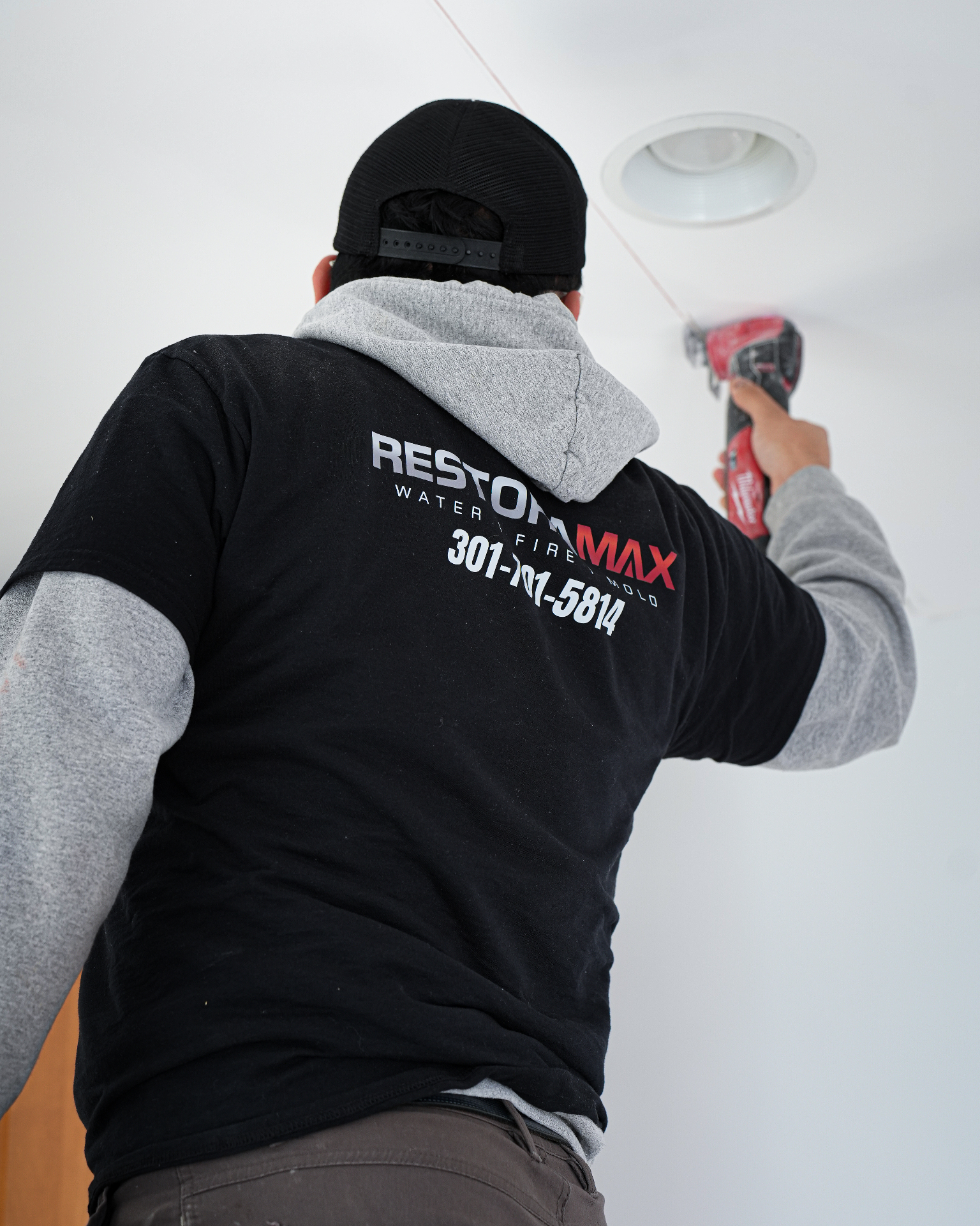 Precision ceiling repair and restoration work